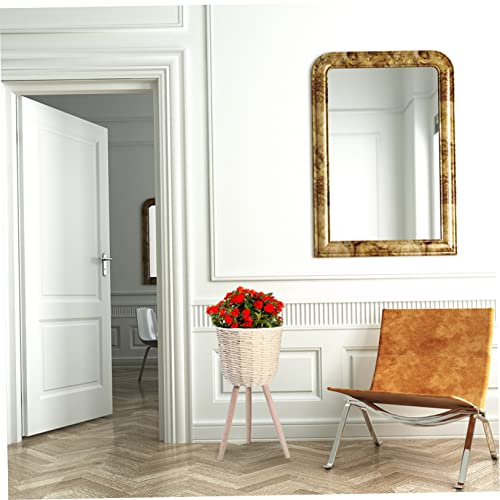 Yardenfun Rattan Floor Planter Woven Baskets Hand Decor Rattan Vase 1Pc Natural Indoor Planter Braided Flower Pot Planter Display Rack Simple Home Flowerpot Decorative Flower Holder Booth #TOP1