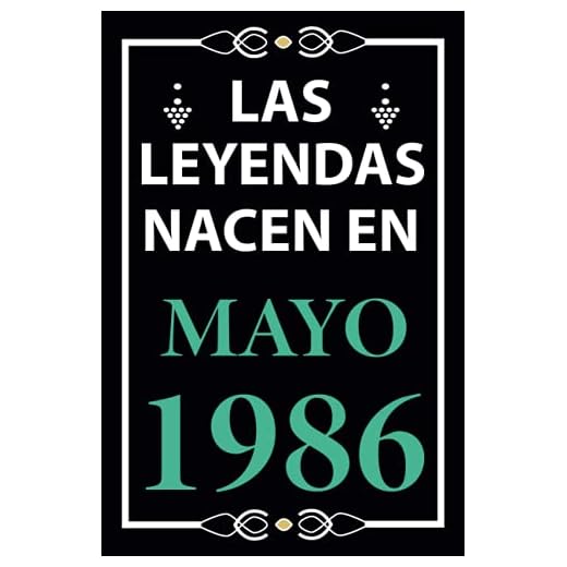 Las leyendas nacen en Mayo 1986: Regalo de cumpleaños perfecto para hombre y mujer de 35 años I Cita positiva , humor I Cuaderno , diario , libro de ... I Idea original para el 35 cumpleaños
