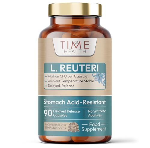 Lactobacillus Reuteri 6 Billion CFU 90 Capsules Shelf Stable L Reuteri GMP UK Made Supplement
