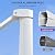 PURPLE LEAF 10 FT Patio Umbrella White Cantilever Umbrella Aluminum Square Outdoor Offset Umbrella Hanging Windproof with 360° Rotation for Garden Deck Pool, Light Grey