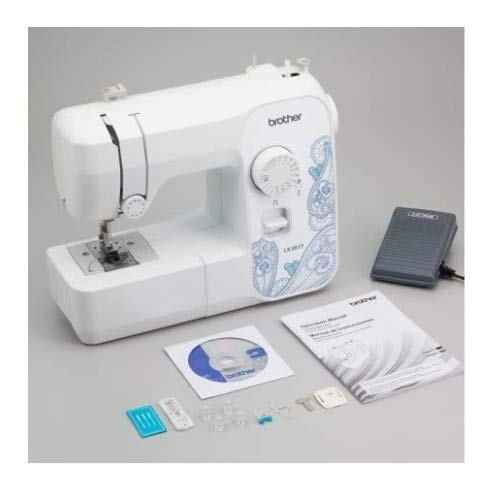 Image of Brother RLX3817 Full Size 17 Stitch Sewing Machine White,Refurbished (Renewed)