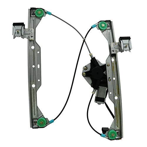 Image of TRQ Front Right Power Window Regulator & Motor Assembly Passenger Side Compatible with 2006-2011 Chevrolet HHR GM1351178