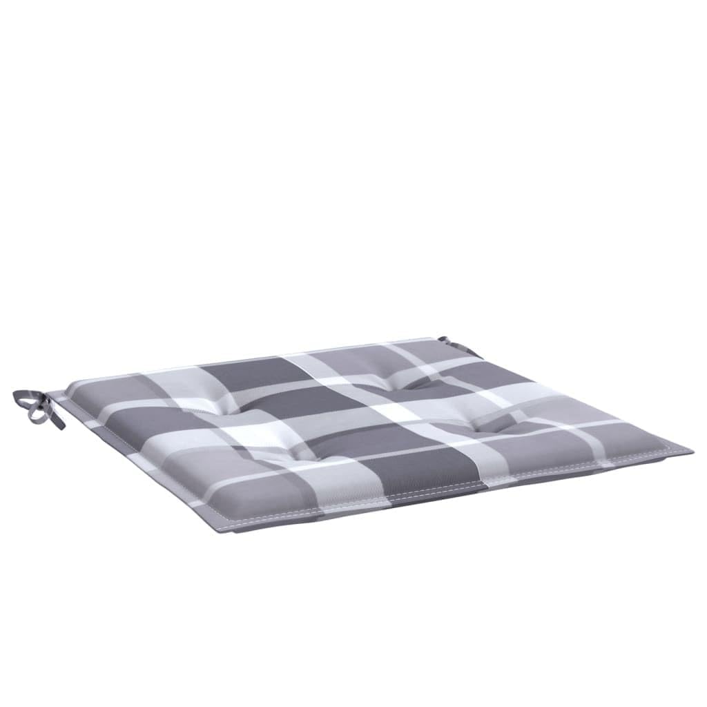 Coussin pour chaise de jardin lot de 6 coussins imperméables gris 50x50cm