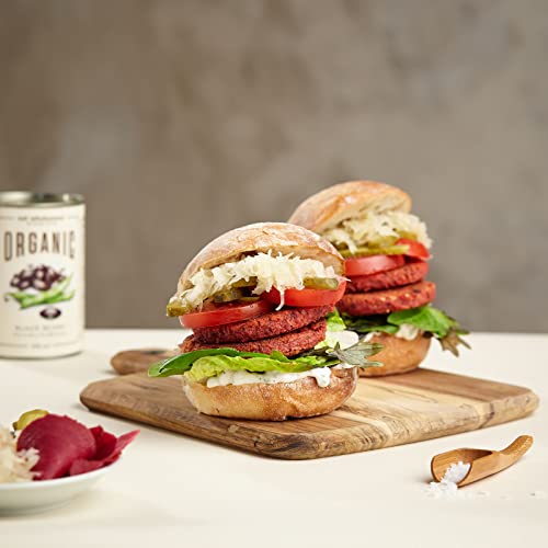 Eat Wholesome Bio Schwarze Bohnen, 400g (Packung Von 12) - In Wasser, Vorgekocht, Ohne Zusatz Von Salz, 100% Natürlich, Proteinquelle, Vegan, Non-BPA Auskleidung