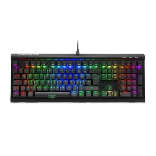Sharkoon Skiller SGK60 RGB Gaming Keyboard, 14 PBT-Tastenkappen, Rote Kailh-Box-Schalter, 4044951030040, Schwarz