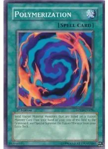 Juego de cartas YuGiOh Paquete Duelista Kaiba Polimerización de una sola tarjeta DPKB-EN028 Común