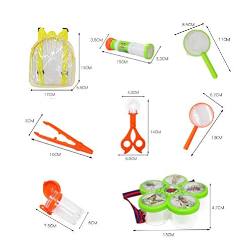 Kisangel Kit de captura de insetos com 22 peças, pinça de inseto sintética realista, suporte para co