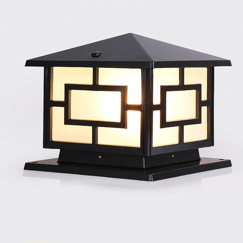 Image of Modern Style Gate Lamp Beautiful Design | Waterproof Aluminum Lamp Lights for Home and Garden (Pack of 2)