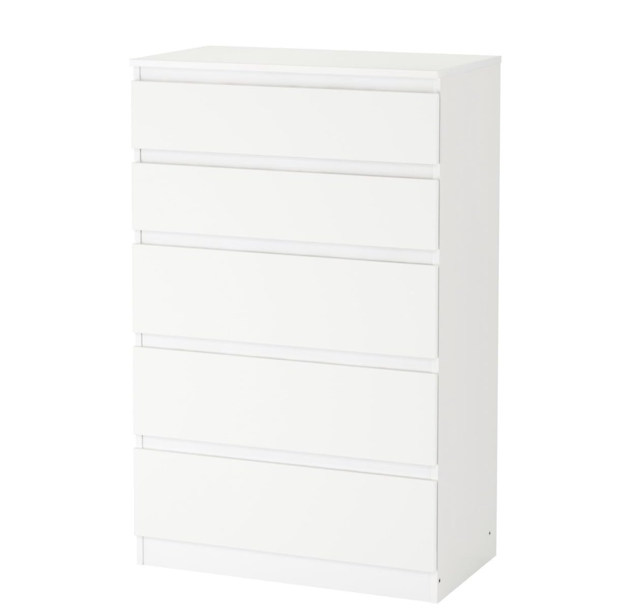 Ikea komoda z szufladami, mebel do sypialni, z 5 szufladami, biała