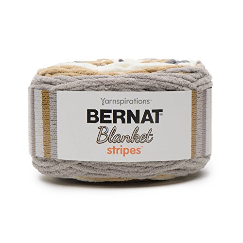 Bernat Blanket Stripes Yarn, 10.5 oz, Foggy Shores, 1 Ball