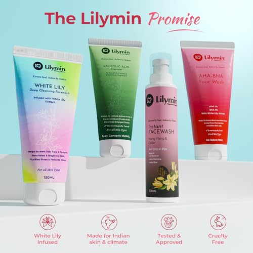 Image of 1% AHA 1% BHA Exfoliating Face Wash Women | Acne Control, Oil Control, Pore Cleansing, Hyperpigmentation | Removes Blackhead & Age Spots | Brightening Facewash Men For All Skin Types-150ML