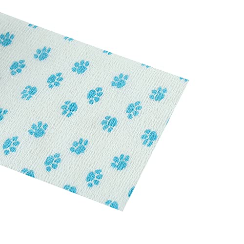 Image of A-TAPE Breathable Self Adhesive Cohesive Bandage for Humans & Pets (Dogs, Cats, Birds) -Sports, Wrap, Athletic, Non Woven First Aid Medical, Wrist, Swelling (10 cm X 4.5 mtr, Pack of 2) (Whitesmall Paw)