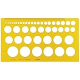 ウチダ テンプレート No.115M 円定規 インキエッジ付 1-843-0115