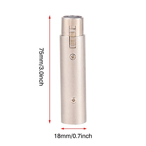 Adattatore Connettore XLR a XLR a 3 Pin, 2 Pezzi