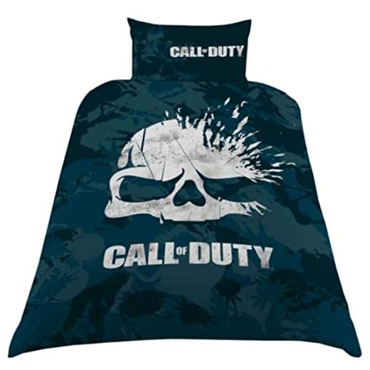 Call of Duty Enkelt påslakanset, polyesterbomull, marinblå