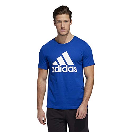 adidas mens Basic Badge of Sport Tee Collegiate Royal Medium