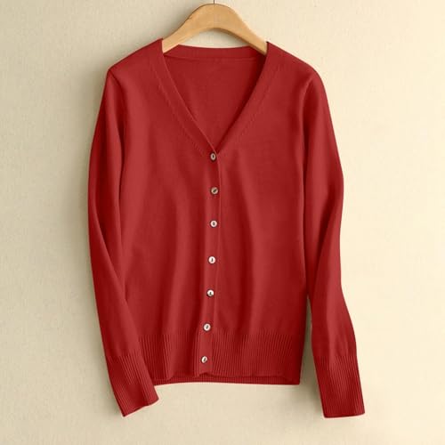 Chaleco largo para mujer rojo estilo kimono fluido ideal para las noches frescas de terraza 2