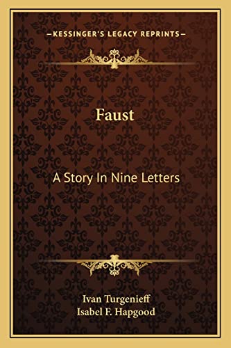 Faust: A Story In Nine Letters