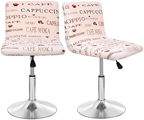 Deisy Dee Dining Room Chair Covers,Bar Stool Covers,Barstool Chair Slipcovers Pack of 2