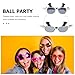 LIFKOME Cow Sunglasses Kids Farm Animal Eyeglasses 3d Funny Rectangle Birthday Party Glasses for Women Men Trendy Retro Fashion Sunglasses Photo Booth Props