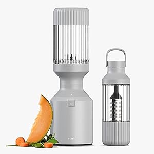 Beast Blender + Hydration System | Blend Smoothies and Shakes, Infuse Water, Kitchen Countertop Design, 1000W (Pebble Grey)