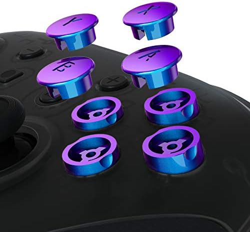 eXtremeRate Scarlet Red Interchangeable ABXY Buttons for Nintendo Switch Pro Controller, DIY Swappable Replacement ABXY for NS Pro Controller- Controller NOT Included