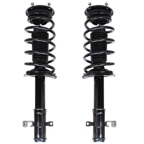Image of Detroit Axle - 4pc Struts Shocks Kit for Ford 2007-2010 Edge Lincoln MKX Front Struts with Coil Spring Assembly Rear Shock Absorbers 2008 2009 Suspension Replacement
