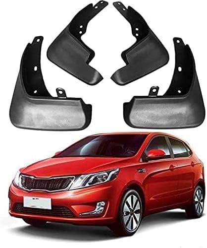 4 Piezas Guardabarros de Coche, para Kia Rio K2 Ub 2006-2019 Faldillas Delantero Y Trasero Protectores de Salpicaduras Accesorios