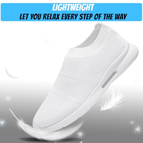 Image of Men's Running Shoes Lightweight Breathable Athletic Sneakers Non Slip Comfortable Walking Tennis Shoes for Gym Workout