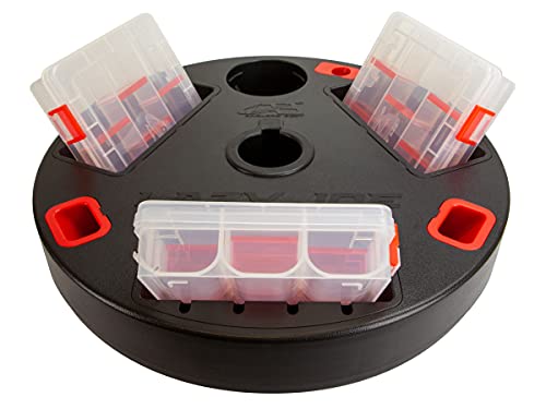 Anglers' Best Lazy Joe: Patent-Designed Fishing Gear Storage, Fits Around Boat Seat Pedestal, Essential Boat Accessories, Includes 3 Custom Bait Boxes