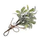 Utilisation polyvalente : idéale pour noël et autres fêtes, cette décoration murale en gui apporte une touche festive à n’importe quel intérieur. pendentif feuille, boules de baies suspendues