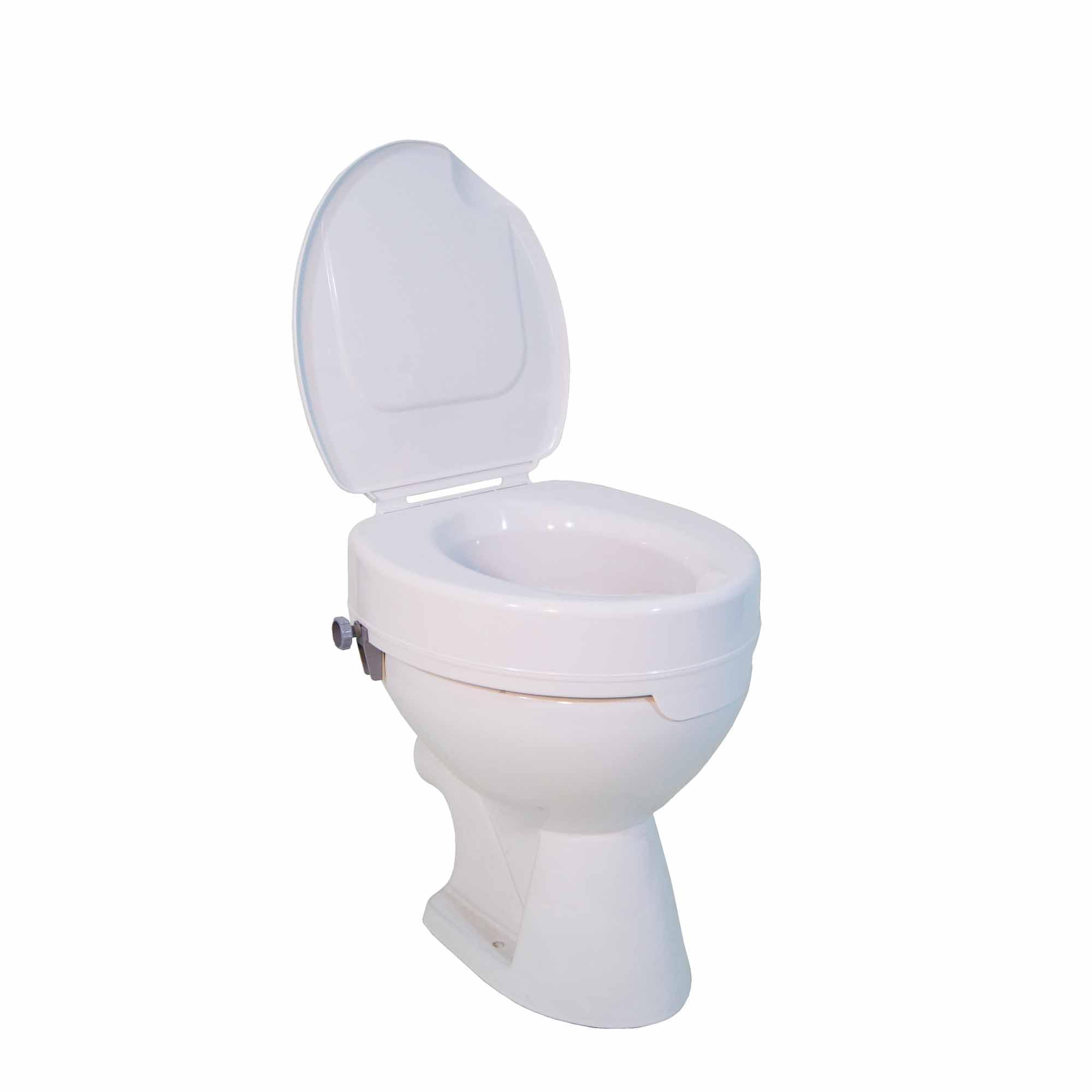 Drive Medical mit Deckel, Toilettensitzerhöhung Ticco 2G, weiß