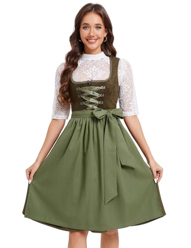 YesFashion Dirndl Damen Midi...