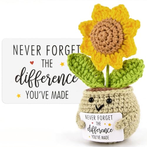 linzipe Positive Crochet Sunflower,Thank You Gifts for Women - image 1