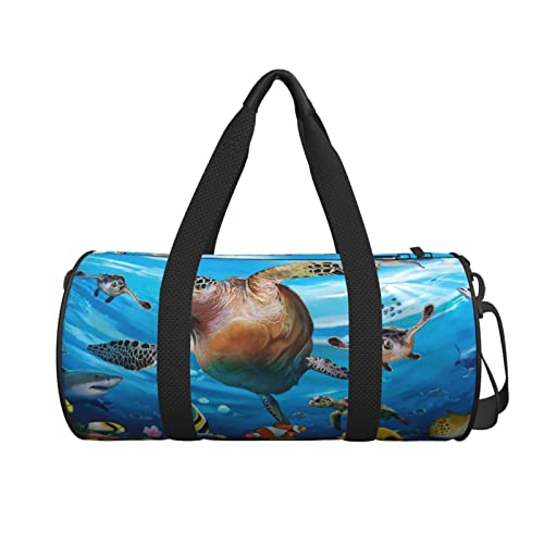 Sac de sport avec compartiment à chaussures étanche noir de taille unique