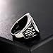 EENSYWEENSY Men’s Stainless Steel Freemason Ring, Vintage Masonic Master Mason Rings, Free and Accepted Masons Signet Band (10)
