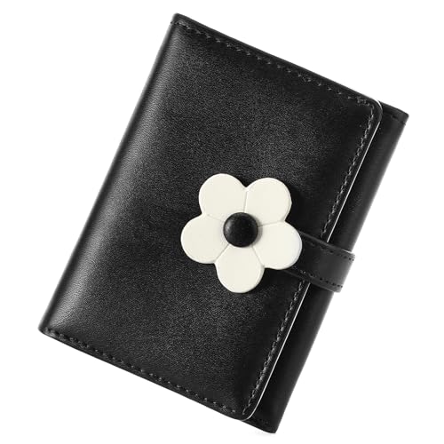 Wallet Women Small Compact Trifold Leather RFID Blocking Card Holder Ladies Mini Purse with ID Window3