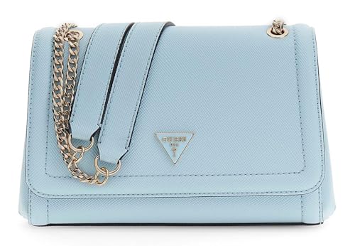 Sac à épaule GUESS Noelle II bleu aqua | Petit sac à main convertible à bandoulière pour femme