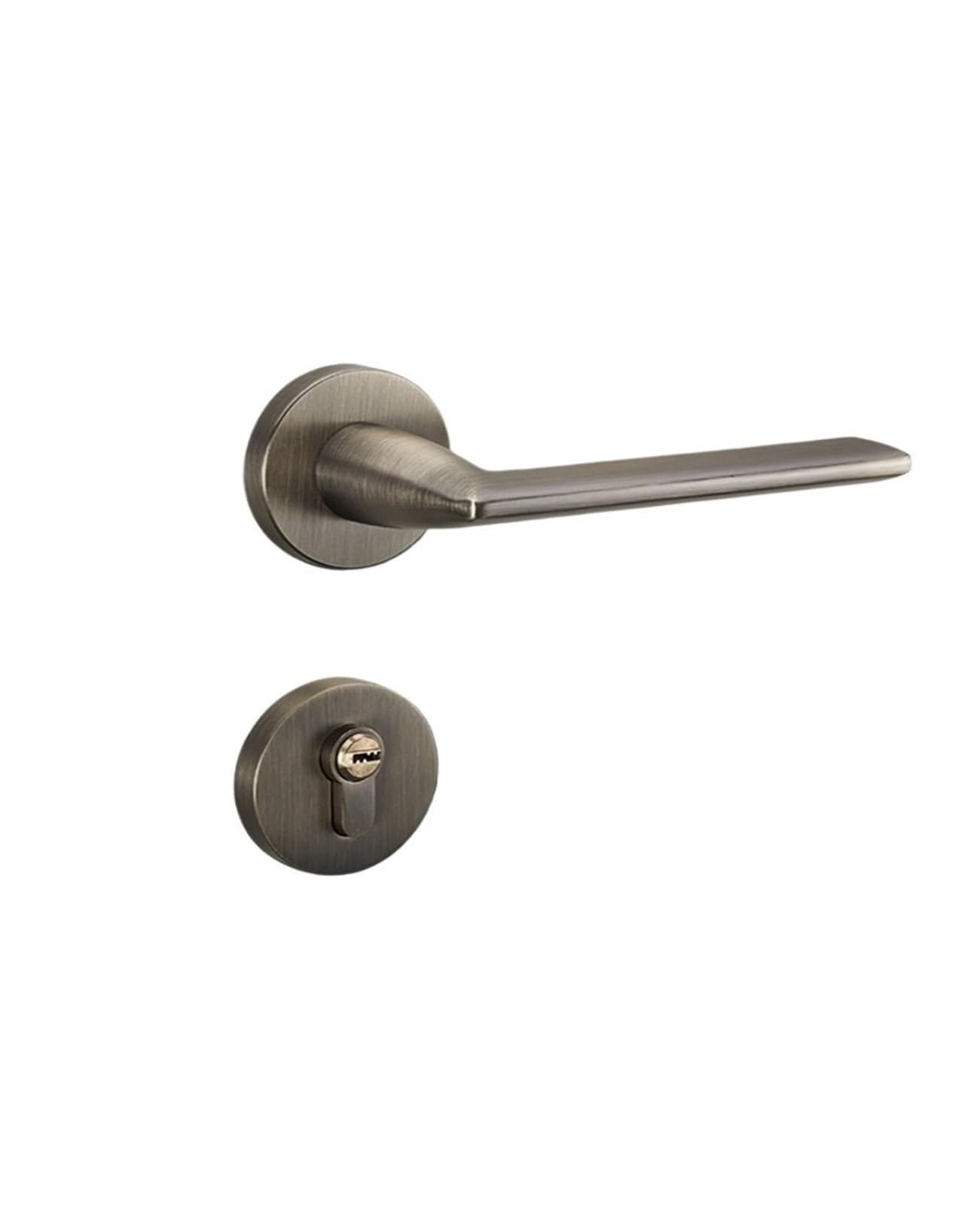 NYRXRYTCA Indoor zinc Alloy Silent Split Lock Bedroom Wooden Door Door Handle Villa Mechanical Handle Lock(D31 S971 bronze)