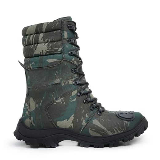 Coturno Militar Bota Tática Zíper Lughato 1907 Camuflado (41, Camuflado)
