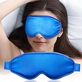 Cold Eye Mask Cooling Mask for Puffy Eyes: Flexible Ice Eye Pack for Migraine After Surgery Relief - Reusable Gel Face Mask for Headache Puffiness - Comfortable Perfect Fit Cool Compress for Sleep