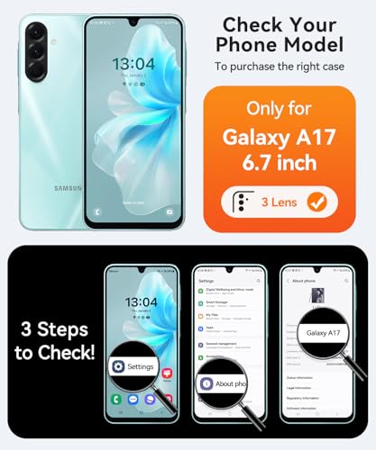 Image of CANSHN Designed for Samsung Galaxy A17-5G Case [Full Camera Protection] [Compatible with Magsafe] Translucent Matte Back Protective Phone Cover, Black
