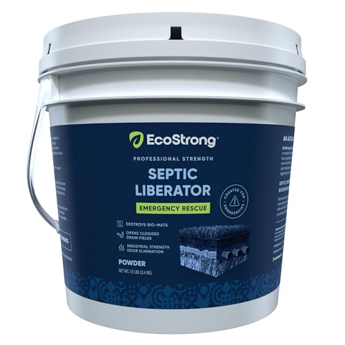 Septic Tank Shock Treatment | Bio Enzyme Septic Safe |Clears Leach & Drain Fields, Dissolves Organic Solids, Grease, Hair - Drain Deodorizer (7.5 LBS)