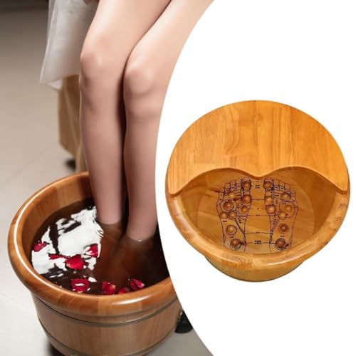Bañera de madera para spa de pies con tapa miniatura 5