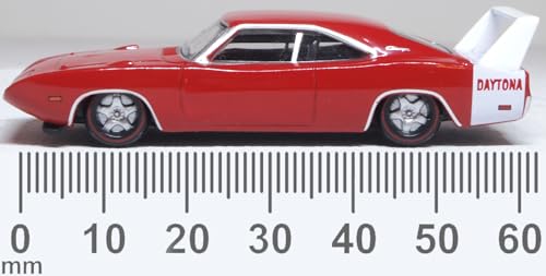 Oxford 1/87 Dodge Charger Daytona 1969 Rojo miniatura 2