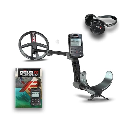 XP Metal Detectors Deus II RC - 9" FMF Coil with WSAII Wireless Headphones Bundle - Waterproof & multifrequency Metal Detector with Remote Control & S-Telescopic Stem (DEUS2-22FMFRCEA + WSAII)