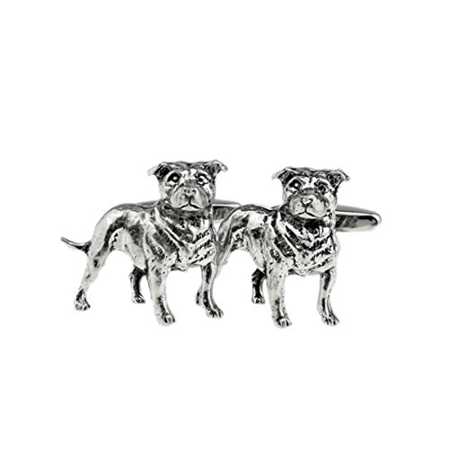 Mancuernillas para hombre Staffordshire Bull Terrier miniatura 1