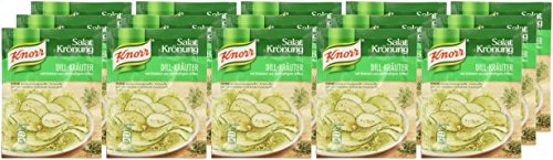 Knorr Salatkrönung Dill-Kräuter für ein leckeres Salatdressing mit natürlichen Zutaten* 5 x 3 Portionen 15 Stück