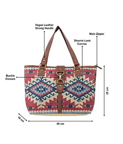 Mona-B-Women-Canvas-ToteShoulderHand-Bag-For-Shopping-Travel-and-Grocery-Metro-Medium