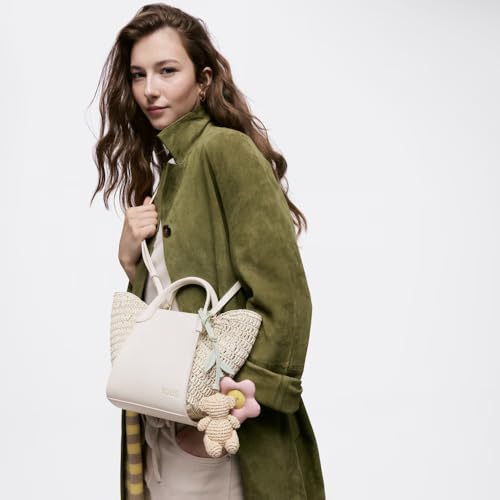 TOUS nacelle tulipe raphia beige le petit panier rigide chic - 2